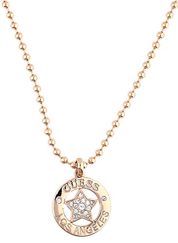 Guess Damen-Kette mit Anhänger Messing Zirkonia transparent 90 cm - UBN21607