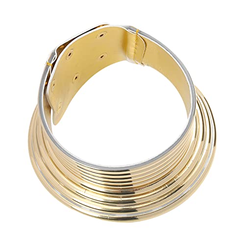 Holibanna Afrikanischer Kragen Halskette Tribal : Gold Snap Halskette Chunky Punk Halskette Afrikanische Tribal Statement Schmuck Kleidung Zubehör Für Frauen Mädchen