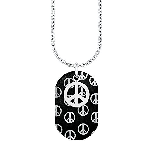 s.Oliver Kinder-Kette mit Anhänger Peace Edelstahl 65 cm - 522557