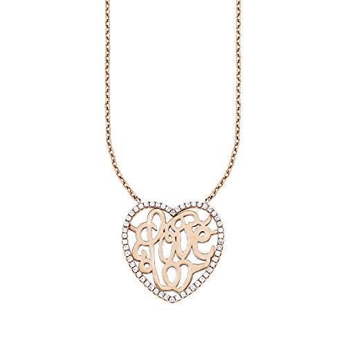 s.Oliver Damen-Kette mit Anhänger Silber vergoldet teilvergoldet Zirkonia weiß 45.0 cm - 522489