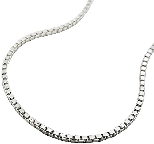 Kette Halskette Silberkette 925 Silber Damen Venezianerkette für Frauen Länge 60 cm x 1 mm Anhängerkette Silber