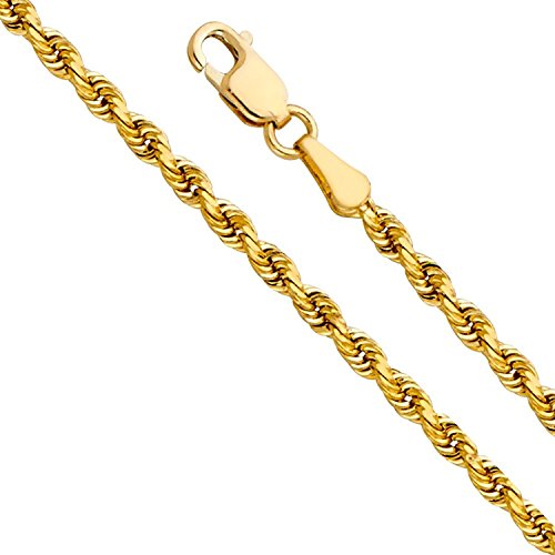 14 Karat / 585 Gold Kordelkette Gelbgold Breite 4.40 mm (Rope kette) Unisex Goldkette (70)