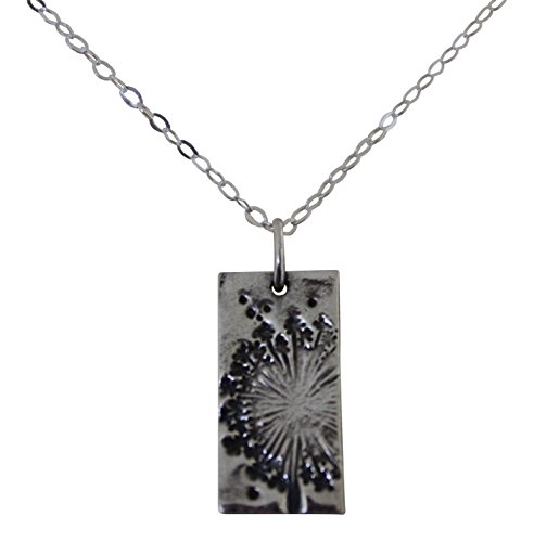JULES Halskette mit Anhänger und Kette aus feinem Silber mit Pusteblumen-Motiv
