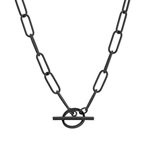 Liebeskind Halskette aus Edelstahl (Black)