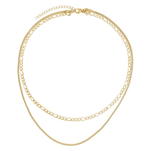 Heideman Halskette Damen aus Edelstahl gold farbend poliert Kette für Frauen