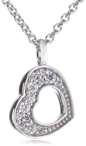 Esprit Damen-Kette passion 925 Sterlingsilber 13 Zirkonia farblos 42-45cm S.ESNL92087A420