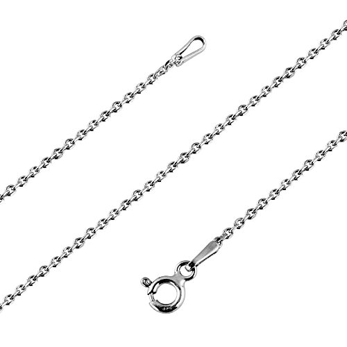 Avesano Ankerkette 925 Silber Damen (Breite 1 mm) Halskette Silberkette ohne Anhänger (Länge 70 cm) 101031-070