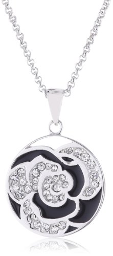 s.Oliver Damen-Halskette 925 Sterling Silber 64 Zirkonia mehrfarbig 45 cm 438414