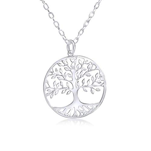 WANDA PLATA Lebensbaum anhänger, lebensbaum Kette, Baum des Lebens Halskette in 925 Sterling Silber by (45)