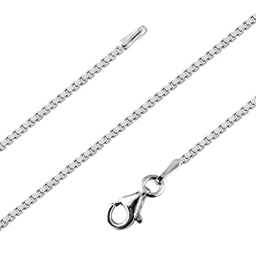 Avesano Venezianerkette 925 Silber Damen (Breite 1,2 mm) Halskette Silberkette ohne Anhänger (Länge 70 cm) 101051-070