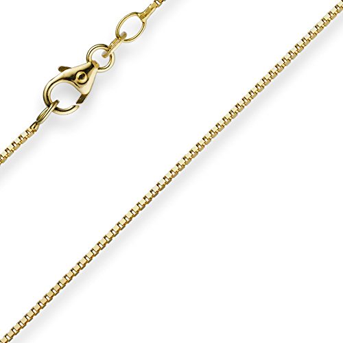 0,9mm Venezianerkette Kette Collier aus 585 Gold Gelbgold 50cm Damen