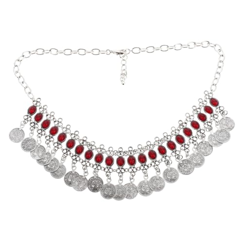 BESPORTBLE Böhmischer Schmuck Ethno Kopfschmuck Vintage Halskette Mehrzweck Schmuck Schmuckset Leichter Haarschmuck Kopf Kette Kopfschmuck für Frauen Kopfstückschmuck Göttin Zubehör Legierung