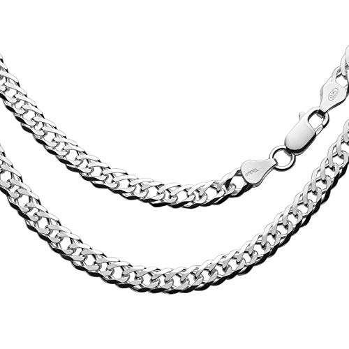 Herren Hals-Silberkette Silber 925 60cm Ohne Anhänger Ökologische Verpackung Silver Plus(TM) Anlaufschutz