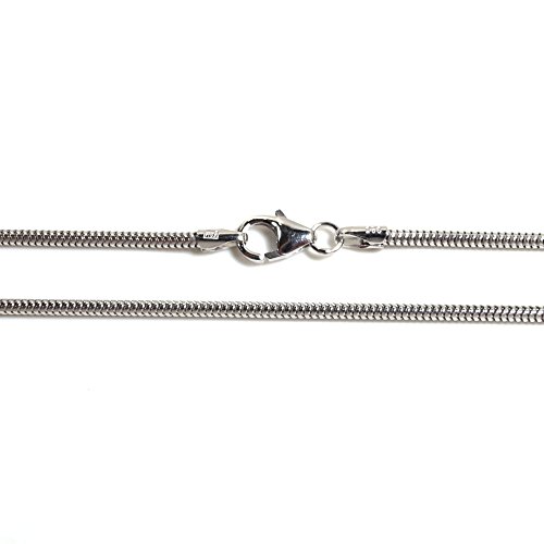 wawaki Basic Silber Kette Baby Schlangenkette Sterling-Silber 925 Länge 38 cm