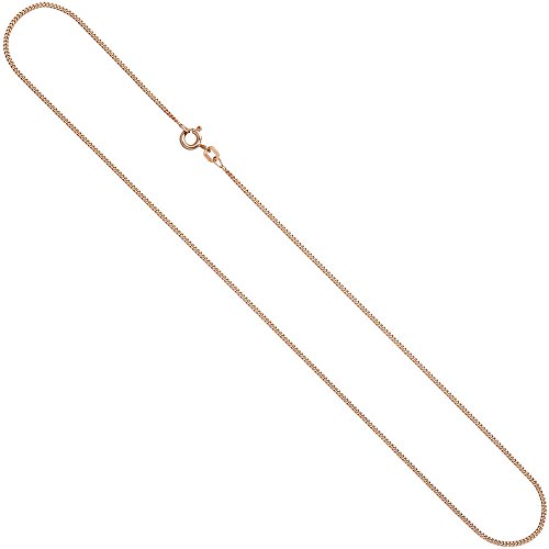 Schmuck Krone 1,3mm Panzerkette Kette Halskette Collier aus 925 Silber rotgold vergoldet 45cm