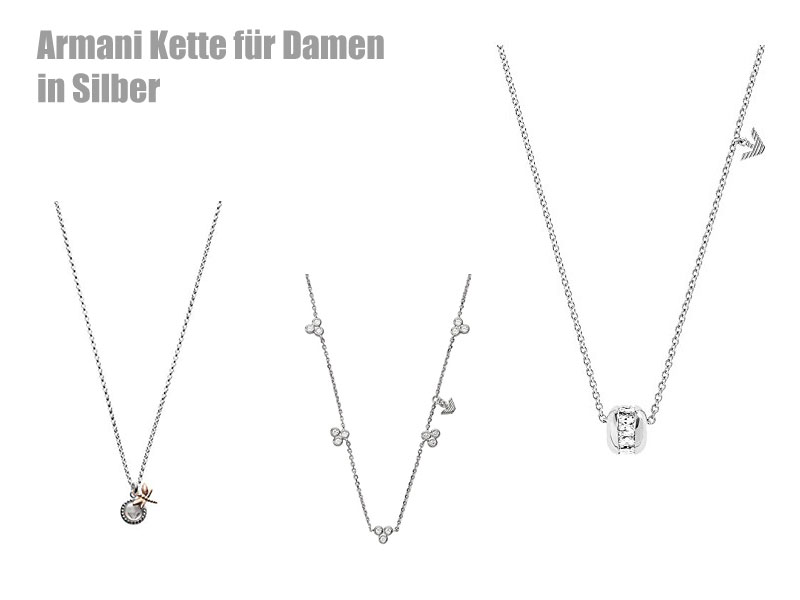 Armani Kette Damen Silber