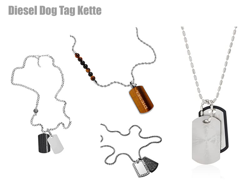 Diesel Halskette mit DogTag