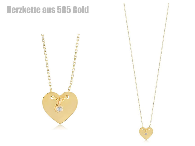 Herzkette Gold 585