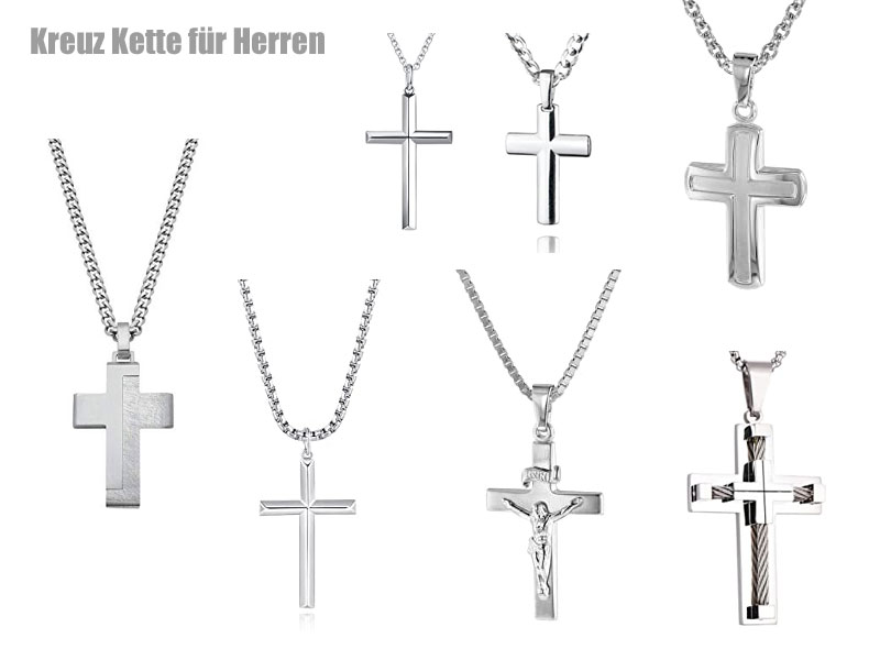 Kreuz Kette für Herren