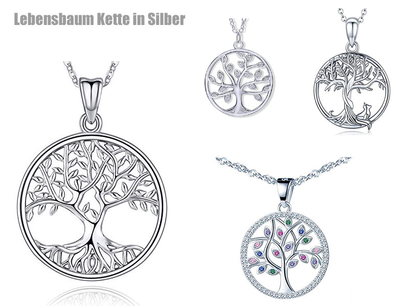 Lebensbaum Kette in Silber