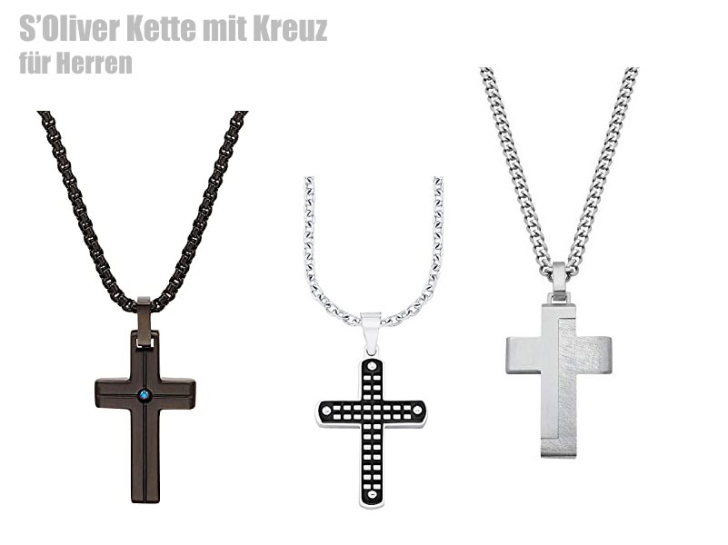 Kette von S\'Oliver z.B.: mit Kreuz Anhänger